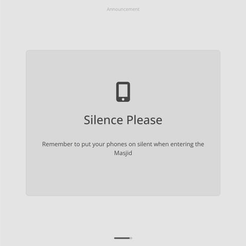 Announcement